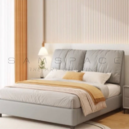 Nordic Modern Bed Frame Solid Wood Soft Material