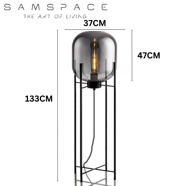 Omnilight Oda Glass Floor Table Lamp Hotel Luxury Style