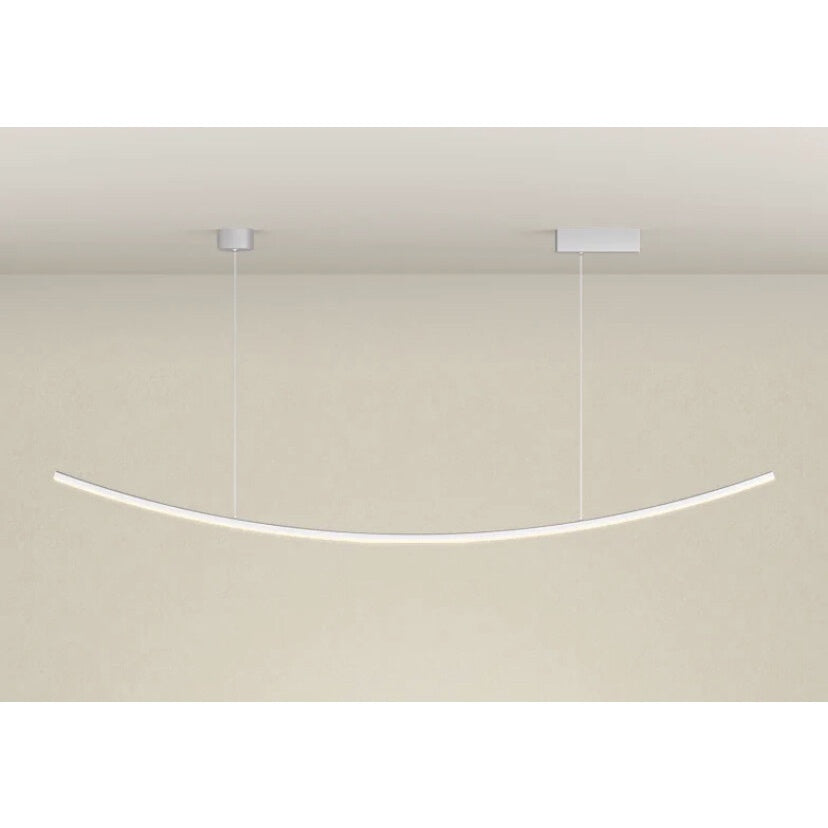 Nordic Modern Designer Creative Curve Smile Tube Chandelier Lamp