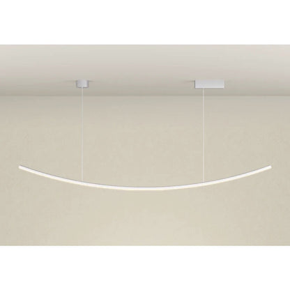 Nordic Modern Designer Creative Curve Smile Tube Chandelier Lamp